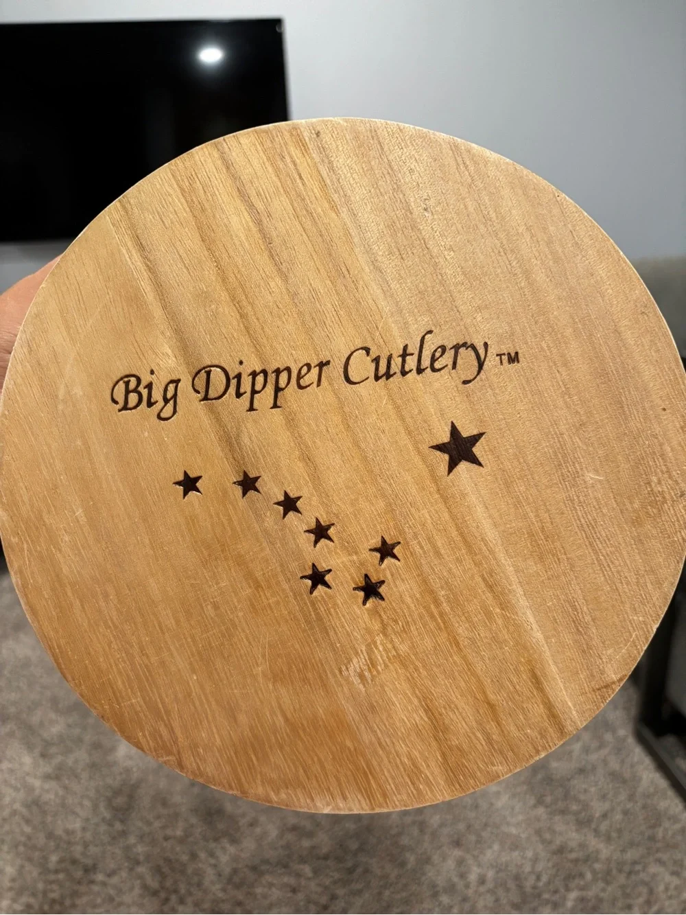 Wooden Salad Bowl with 2 Servers
